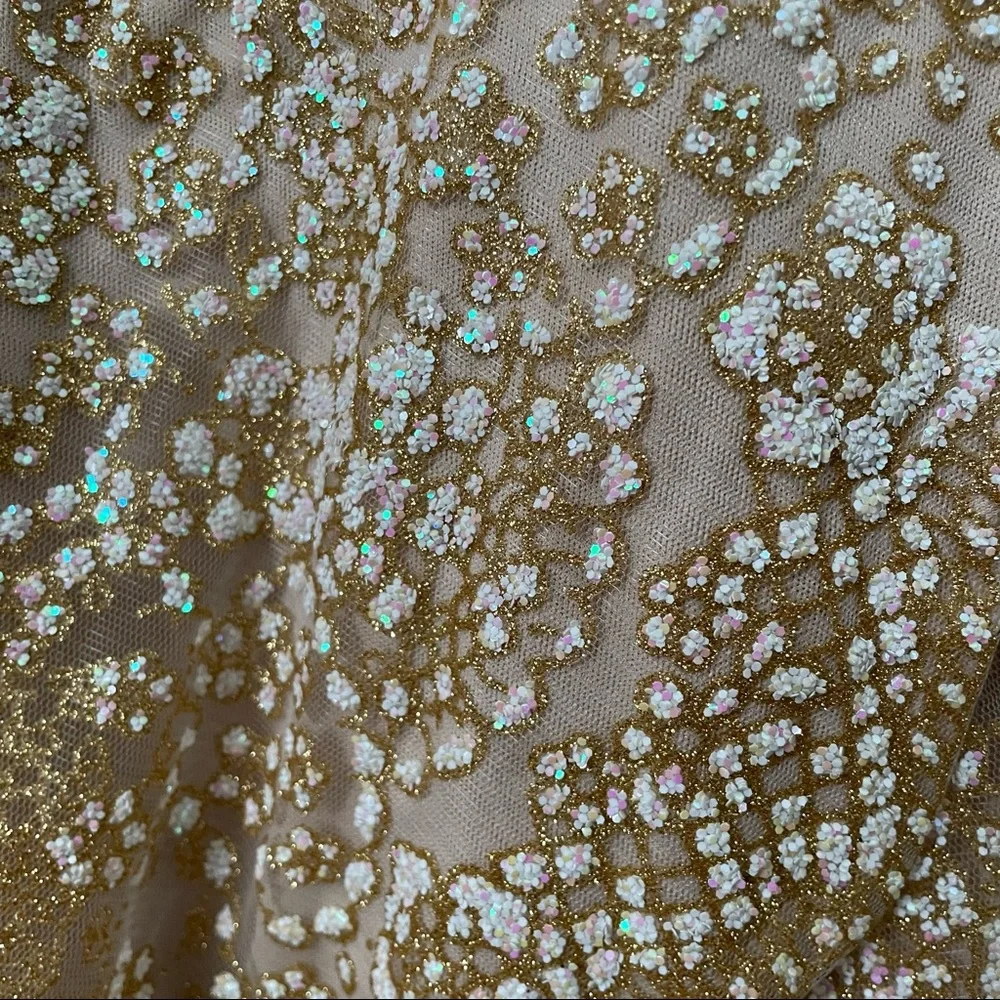 Hello Molly Cream Sequin Mini Dress - Picture 9 of 13
